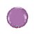 Balão de Festa Microfoil 18" 46cm - Redondo Lilás Primavera Metalizado - 1 unidade - Qualatex Outlet - Rizzo - Imagem 1