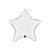 Balão de Festa Microfoil 20" 51cm - Estrela Branco Metalizado - 1 unidade - Qualatex Outlet - Rizzo - Imagem 1