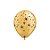 Balão de Festa Látex Liso Decorado - Espirais com Brilho Preto e Ouro - 11" 28cm - 50 unidades - Qualatex Outlet - Rizzo - Imagem 2