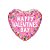 Balão de Festa Microfoil 18" 46cm - Coração Valentine's Day Granulados - 1 unidade - Qualatex Outlet - Rizzo - Imagem 1