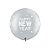 Balão de Festa Látex Liso Decorado - New Year Brilhos Prata - 30" 75cm - 2 unidades - Qualatex Outlet - Rizzo - Imagem 1