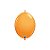 Balão de Festa Látex Liso Q-Link - Laranja - 6" 15cm - 50 unidades - Qualatex Outlet - Rizzo - Imagem 1