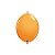 Balão de Festa Látex Liso Q-Link - Laranja - 6" 15cm - 50 unidades - Qualatex Outlet - Rizzo - Imagem 1