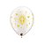 Balão de Festa Látex Liso Decorado - Religioso Branco e Dourado - 11" 28cm - 50 unidades - Qualatex Outlet - Rizzo - Imagem 1