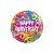 Balão de Festa Microfoil 18" 46cm - Redondo Happy Anniversary Confetes - 1 unidade - Qualatex Outlet - Rizzo - Imagem 1