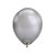 Balão de Festa Látex Liso Chrome - Silver (Prata) - 11" 28cm - 100 unidades - Qualatex Outlet - Rizzo - Imagem 1