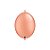 Balão de Festa Látex Liso Q-Link - Ouro Rose - 12" 30cm - 50 unidades - Qualatex Outlet - Rizzo - Imagem 1