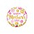 Balão de Festa Microfoil 18" 46cm - Redondo Mother's Day Pontos Rosa e Ouro - 1 unidade - Qualatex Outlet - Rizzo - Imagem 1