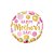 Balão de Festa Microfoil 18" 46cm - Redondo Mother's Day Pontos Rosa e Ouro - 1 unidade - Qualatex Outlet - Rizzo - Imagem 1