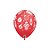 Balão de Festa Látex Liso Decorado - Enfeites de Natal Sortido - 11" 28cm - 50 unidades - Qualatex Outlet - Rizzo - Imagem 3