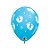 Balão de Festa Látex Liso Decorado - Pegadas de Bebê/Coração Azul - 11" 28cm - 50 unidades - Qualatex Outlet - Rizzo - Imagem 2