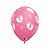 Balão de Festa Látex Liso Decorado - Pegadas de Bebê/Coração Rosa - 11" 28cm - 50 unidades - Qualatex Outlet - Rizzo - Imagem 2