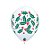 Balão de Festa Látex Liso Decorado - Folhas e Frutos Branco - 11" 28cm - 50 unidades - Qualatex Outlet - Rizzo - Imagem 1