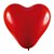 Balão Coração Látex 6" 15cm - Vermelho - 50 unidades - Art-Latex - Rizzo - Imagem 1