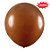 Balão de Festa Redondo Profissional Látex Liso 24'' 60cm - Marrom - 3 unidades - Art-Latex - Rizzo - Imagem 1