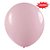 Balão de Festa Redondo Profissional Látex Liso 24'' 60cm - Rosa Claro - 3 unidades - Art-Latex - Rizzo - Imagem 1