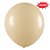 Balão de Festa Redondo Profissional Látex Liso 24'' 60cm - Bege - 3 unidades - Art-Latex - Rizzo - Imagem 1