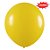 Balão de Festa Redondo Profissional Látex Liso 24'' 60cm - Amarelo - 3 unidades - Art-Latex - Rizzo - Imagem 1