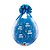 Balão de Festa Látex Liso Decorado - Happy Birthday Transparente - 18" 46cm - 25 unidades - Qualatex Outlet - Rizzo - Imagem 1