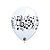 Balão de Festa Látex Liso Decorado - Notas Musicais Branco - 11" 28cm - 100 unidades - Qualatex Outlet - Rizzo - Imagem 1