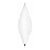 Balão de Festa Microfoil 27" 68cm - Taper Branco - 1 unidade - Qualatex Outlet - Rizzo - Imagem 1