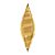 Balão de Festa Microfoil 38" 95cm - Taper Espiral Gold - 1 unidade - Qualatex Outlet - Rizzo - Imagem 1