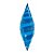 Balão de Festa Microfoil 38" 95cm - Taper Espiral Blue - 1 unidade - Qualatex Outlet - Rizzo - Imagem 1