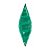 Balão de Festa Microfoil 38" 95cm - Taper Espiral Verde Esmeralda - 1 unidade - Qualatex Outlet - Rizzo - Imagem 1