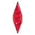 Balão de Festa Microfoil 38" 95cm - Taper Espiral Vermelho Rubi - 1 unidade - Qualatex Outlet - Rizzo - Imagem 1