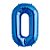 Balão de Festa Microfoil 16" 32cm - Letra O Azul - 1 unidade - Qualatex Outlet - Rizzo - Imagem 1
