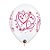 Balão de Festa Látex Liso Decorado - Coração Vermelho e Rosa - 11" 28cm - 50 unidades - Qualatex Outlet - Rizzo - Imagem 1