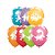 Balão de Festa Látex Liso Decorado - Dinossauros Fofos Sortido - 11" 28cm - 50 unidades - Qualatex Outlet - Rizzo - Imagem 1