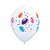 Balão de Festa Látex Liso Decorado - Balões e Serpentinas Branco - 11" 28cm - 50 unidades - Qualatex Outlet - Rizzo - Imagem 1
