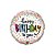 Balão de Festa Microfoil 18" 46cm - Redondo Happy Birthday to You Pontinhos  - 1 unidade - Qualatex Outlet - Rizzo - Imagem 1
