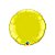 Balão de Festa Microfoil 18" 46cm - Redondo Amarelo Citrino Metalizado - 1 unidade - Qualatex Outlet - Rizzo - Imagem 1