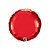 Balão de Festa Microfoil 18" 46cm - Redondo Vermelho Rubi Metalizado - 1 unidade - Qualatex Outlet - Rizzo - Imagem 1
