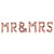 Balão de Festa Microfoil 16" 40cm - Escrita "MR & MRS" Ouro Rose - 1 unidade - Qualatex Outlet - Rizzo - Imagem 1