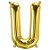 Balão de Festa Microfoil 34" 86cm - Letra U Ouro - 1 unidade - Qualatex Outlet - Rizzo - Imagem 1