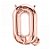 Balão de Festa Microfoil 34" 86cm - Letra Q Ouro Rose - 1 unidade - Qualatex Outlet - Rizzo - Imagem 1