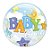Balão de Festa Bubble 22" 56cm - Baby Boy Lua e Estrelas - 1 unidade - Qualatex Outlet - Rizzo - Imagem 1