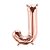 Balão de Festa Microfoil 34" 86cm - Letra J Rose Gold - 1 unidade - Qualatex Outlet - Rizzo - Imagem 1