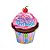 Balão de Festa Microfoil 35" 89cm - Cupcake Happy Birthday - 1 unidade - Qualatex Outlet - Rizzo - Imagem 1