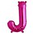 Balão de Festa Microfoil 16" 40cm - Letra J Magenta - 1 unidade - Qualatex Outlet - Rizzo - Imagem 1