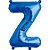 Balão de Festa Microfoil 16" 40cm - Letra Z Azul - 1 unidade - Qualatex Outlet - Rizzo - Imagem 1