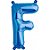Balão de Festa Microfoil 16" 40cm - Letra F Azul - 1 unidade - Qualatex Outlet - Rizzo - Imagem 1