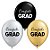 Balão de Festa Látex Liso Decorado - Congrats Grad - 11" 27cm - 50 unidades - Qualatex Outlet - Rizzo - Imagem 1