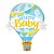 Balão de Festa Microfoil 42" 106cm - Balão Welcome Baby - 1 unidade - Qualatex Outlet - Rizzo - Imagem 1