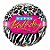 Balão de Festa Microfoil 18" 45cm - Redondo Happy Birthday Animal Print - 1 unidade - Qualatex Outlet - Rizzo - Imagem 1
