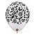 Balão de Festa Látex Liso Decorado - Estampa de Damask - 11" 27cm - 50 unidades - Qualatex Outlet - Rizzo - Imagem 1