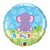 Balão de Festa Microfoil 18" 45cm - Baby Boy Elefante - 1 unidade - Qualatex Outlet - Rizzo - Imagem 1